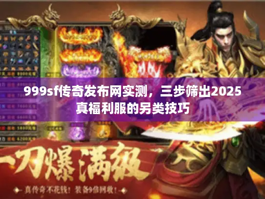 999sf传奇发布网实测，三步筛出2025真福利服的另类技巧
