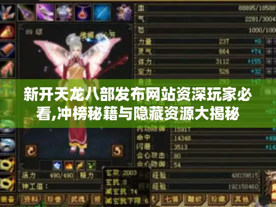 新开天龙八部发布网站资深玩家必看,冲榜秘籍与隐藏资源大揭秘