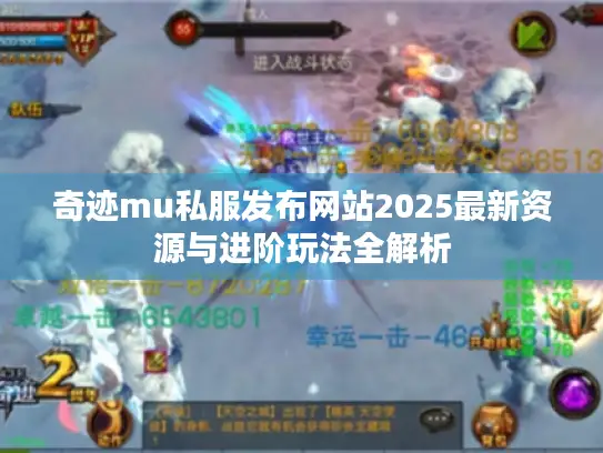 奇迹mu私服发布网站2025最新资源与进阶玩法全解析