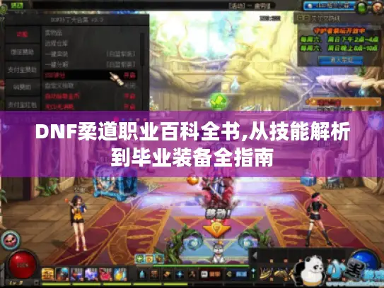 DNF柔道职业百科全书,从技能解析到毕业装备全指南 DNF柔道职业百科全书,从技能解析到毕业装备全指南