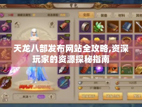 天龙八部发布网站全攻略,资深玩家的资源探秘指南