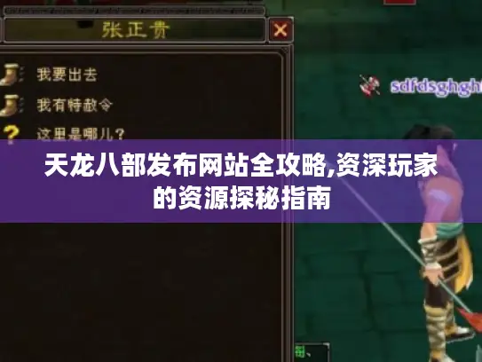 天龙八部发布网站全攻略,资深玩家的资源探秘指南