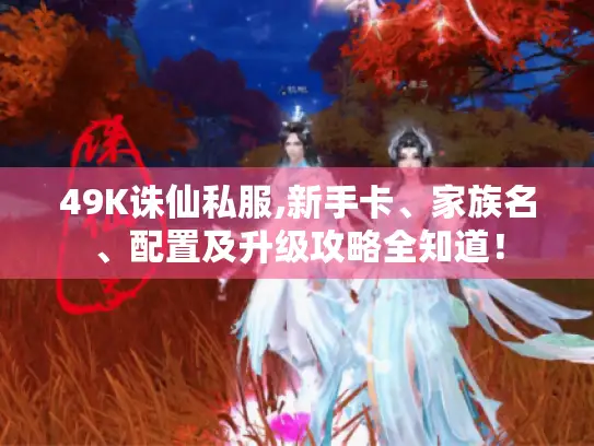49K诛仙私服,新手卡、家族名、配置及升级攻略全知道！