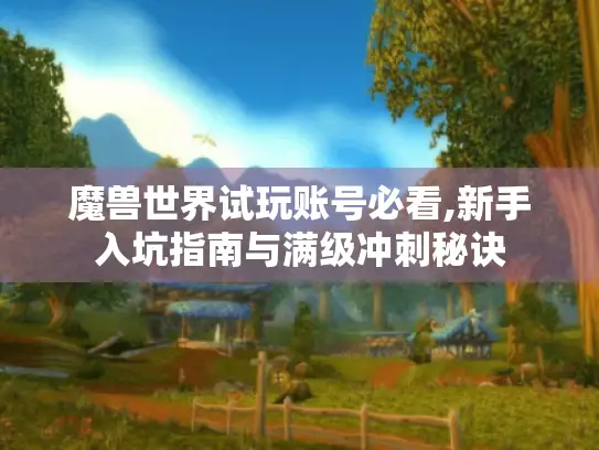 魔兽世界试玩账号必看,新手入坑指南与满级冲刺秘诀 魔兽世界试玩账号必看,新手入坑指南与满级冲刺秘诀