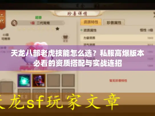 天龙八部老虎技能怎么选？私服高爆版本必看的资质搭配与实战连招