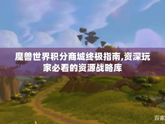 魔兽世界积分商城终极指南,资深玩家必看的资源战略库