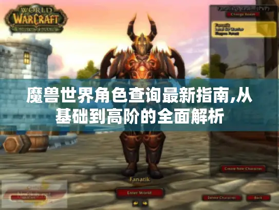 魔兽世界角色查询最新指南,从基础到高阶的全面解析