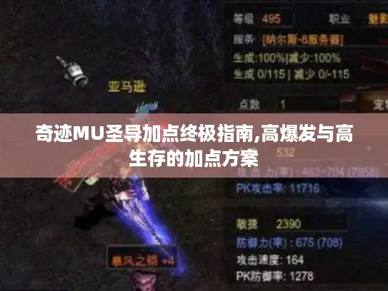 奇迹MU圣导加点终极指南,高爆发与高生存的加点方案