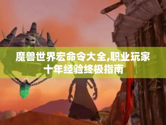 魔兽世界宏命令大全,职业玩家十年经验终极指南