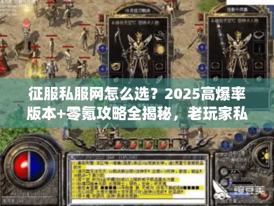 征服私服网怎么选？2025高爆率版本+零氪攻略全揭秘，老玩家私藏干货！