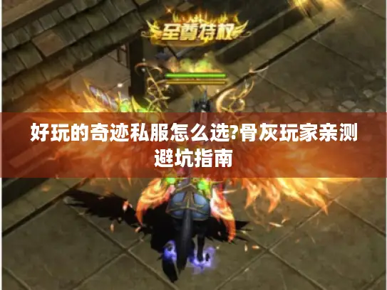 好玩的奇迹私服怎么选?骨灰玩家亲测避坑指南