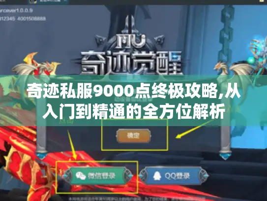 奇迹私服9000点终极攻略,从入门到精通的全方位解析