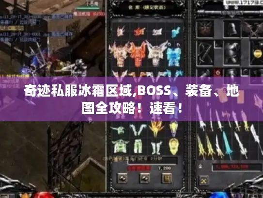奇迹私服冰霜区域,BOSS、装备、地图全攻略!速看! 奇迹私服冰霜区域,BOSS、装备、地图全攻略!速看!