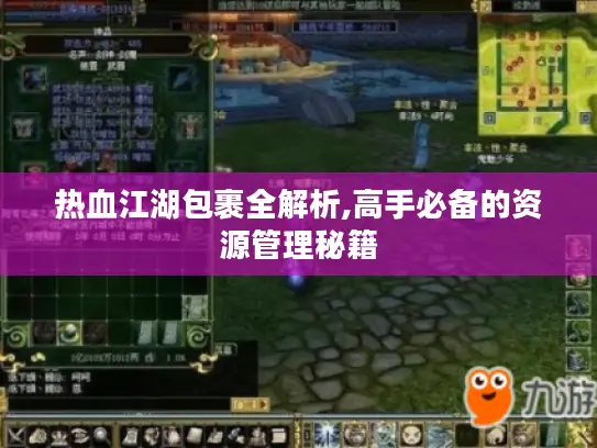 热血江湖包裹全解析,高手必备的资源管理秘籍