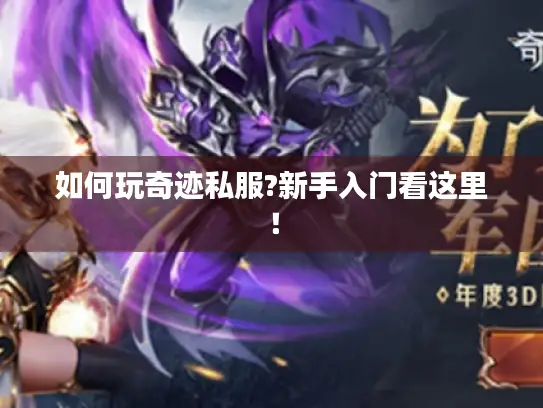 如何玩奇迹私服?新手入门看这里！