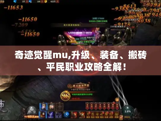 奇迹觉醒mu,升级、装备、搬砖、平民职业攻略全解！