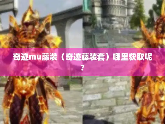 奇迹mu藤装（奇迹藤装套）哪里获取呢?