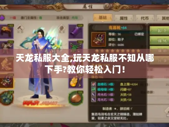 天龙私服大全,玩天龙私服不知从哪下手?教你轻松入门！