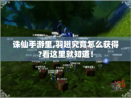 诛仙手游里,羽翅究竟怎么获得?看这里就知道！