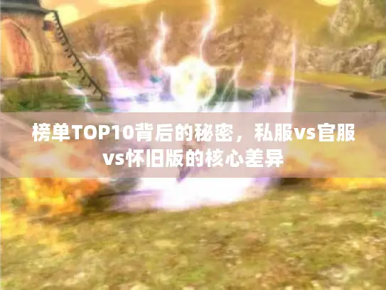 榜单TOP10背后的秘密，私服vs官服vs怀旧版的核心差异