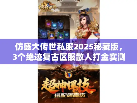 仿盛大传世私服2025秘藏版，3个绝迹复古区服散人打金实测！