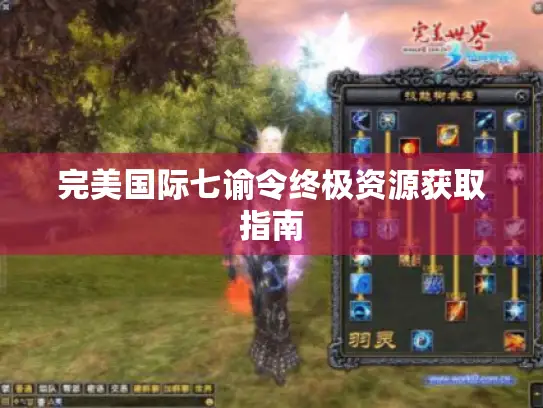 完美国际七谕令终极资源获取指南
