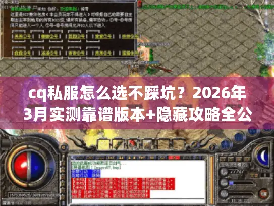 cq私服怎么选不踩坑？2026年3月实测靠谱版本+隐藏攻略全公开