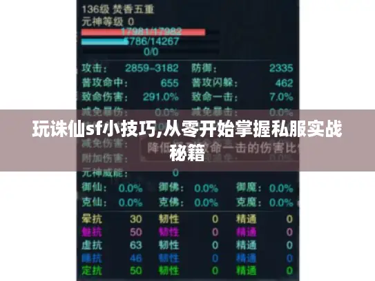 玩诛仙sf小技巧,从零开始掌握私服实战秘籍