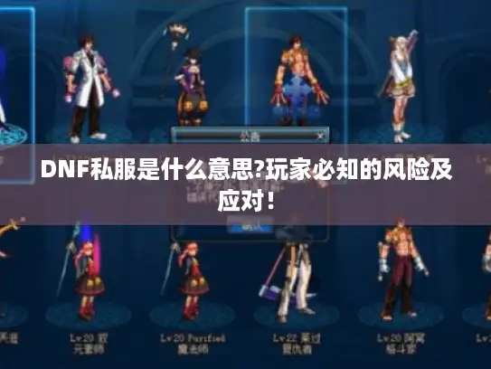 DNF私服是什么意思?玩家必知的风险及应对！