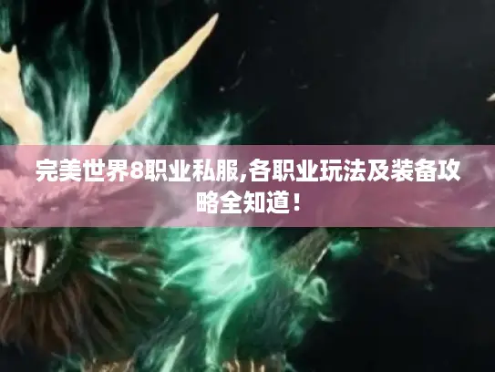 完美世界8职业私服,各职业玩法及装备攻略全知道！