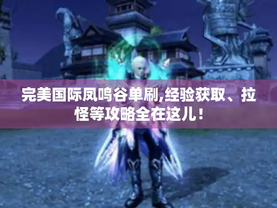 完美国际凤鸣谷单刷,经验获取、拉怪等攻略全在这儿！