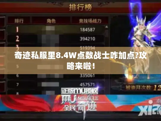 奇迹私服里8.4W点数战士咋加点?攻略来啦! 奇迹私服里8.4W点数战士咋加点?攻略来啦!