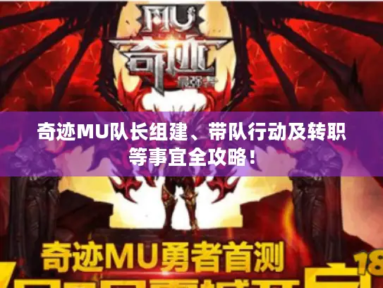 奇迹MU队长组建、带队行动及转职等事宜全攻略! 奇迹MU队长组建、带队行动及转职等事宜全攻略!
