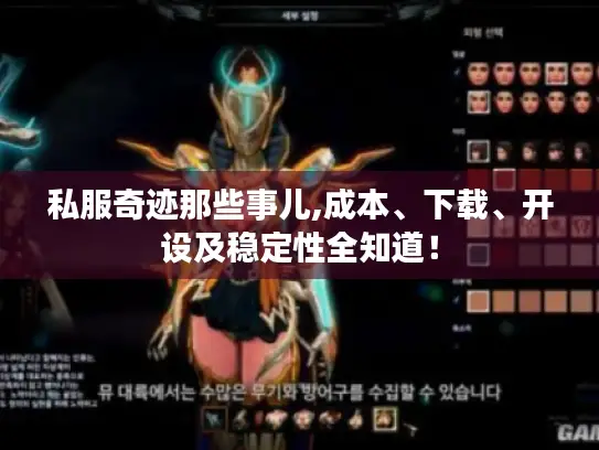 私服奇迹那些事儿,成本、下载、开设及稳定性全知道! 私服奇迹那些事儿,成本、下载、开设及稳定性全知道!