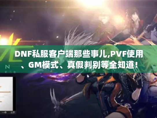 DNF私服客户端那些事儿,PVF使用、GM模式、真假判别等全知道！