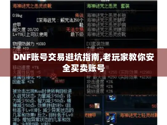 DNF账号交易避坑指南,老玩家教你安全买卖账号
