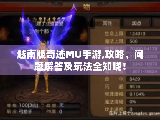 越南版奇迹MU手游,攻略、问题解答及玩法全知晓! 越南版奇迹MU手游,攻略、问题解答及玩法全知晓!