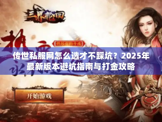 传世私服网怎么选才不踩坑？2025年最新版本避坑指南与打金攻略