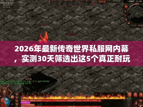 2026年最新传奇世界私服网内幕，实测30天筛选出这5个真正耐玩的隐藏神服