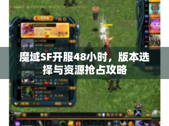 魔域SF开服48小时，版本选择与资源抢占攻略