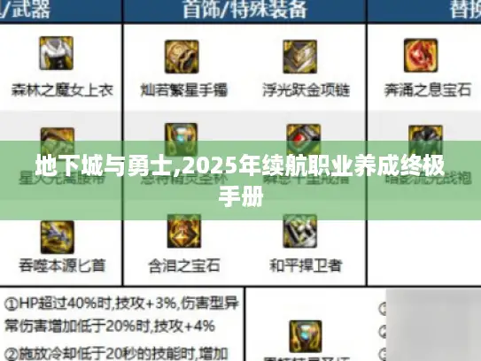 地下城与勇士,2025年续航职业养成终极手册 地下城与勇士,2025年续航职业养成终极手册