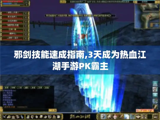 邪剑技能速成指南,3天成为热血江湖手游PK霸主