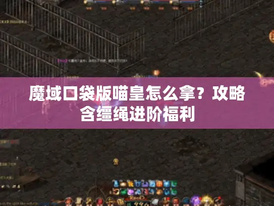 魔域口袋版喵皇怎么拿？攻略含缰绳进阶福利