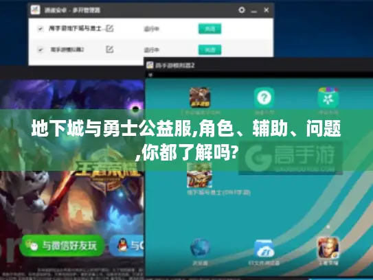 地下城与勇士公益服,角色、辅助、问题,你都了解吗?