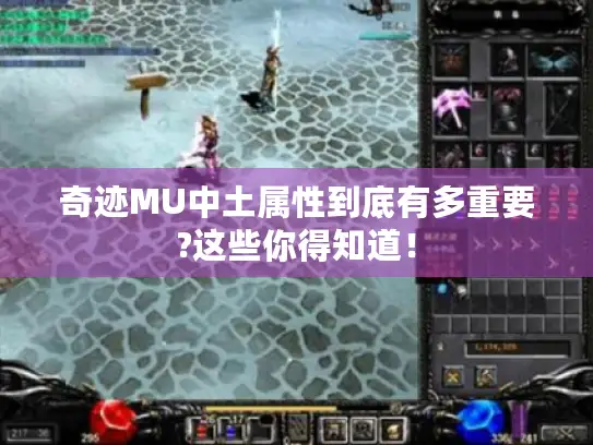奇迹MU中土属性到底有多重要?这些你得知道! 奇迹MU中土属性到底有多重要?这些你得知道!