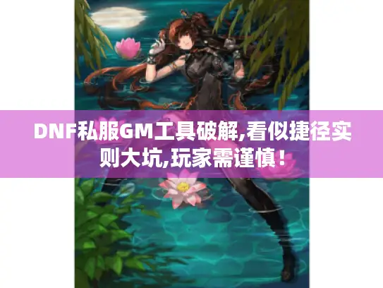 DNF私服GM工具破解,看似捷径实则大坑,玩家需谨慎！