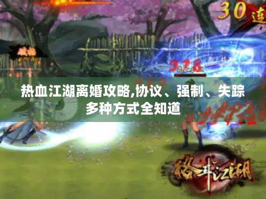 热血江湖离婚攻略,协议、强制、失踪多种方式全知道