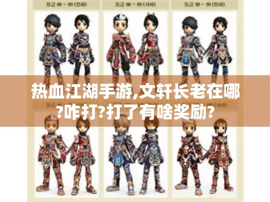 热血江湖手游,文轩长老在哪?咋打?打了有啥奖励?