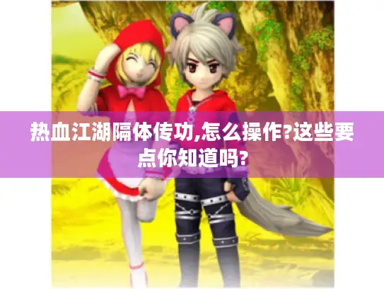 热血江湖隔体传功,怎么操作?这些要点你知道吗?