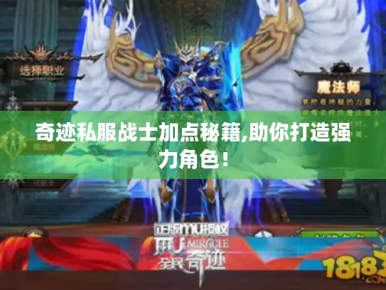 奇迹私服战士加点秘籍,助你打造强力角色！